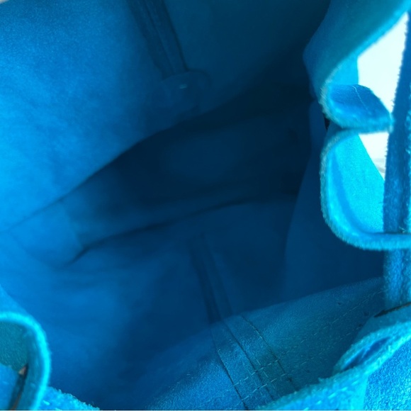 El Market Colombia Small Blue Leather Back Pack